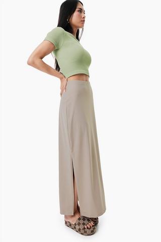 Skin Tight Midi Skirt