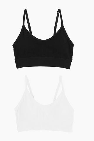 2 Pack Crop Bras