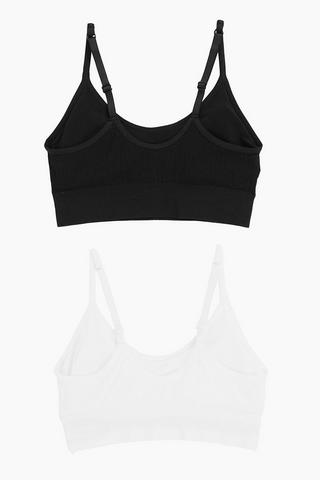 2 Pack Crop Bras