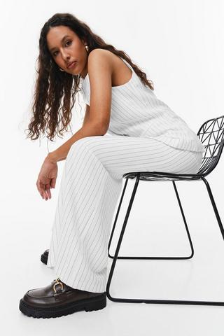 Stripe Wide Leg Pants