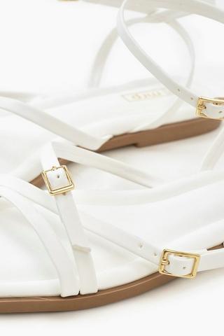 Micro Buckle Strappy Sandal