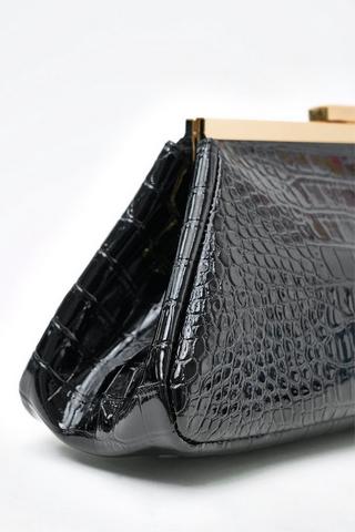 Crocodile Skin Clutch Bag