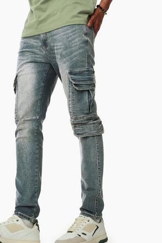 Skinny Cargo Denim