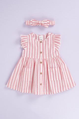 Stripe Fit And Flare Dress