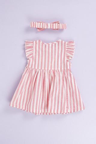 Stripe Fit And Flare Dress