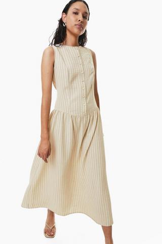 Stripe Drop Waist Dress