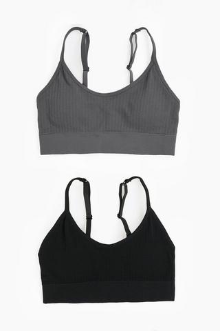 2 Pack Crop Bras