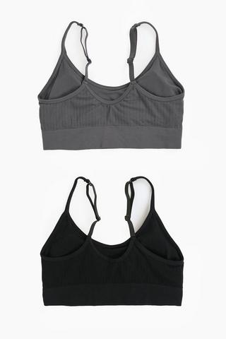 2 Pack Crop Bras