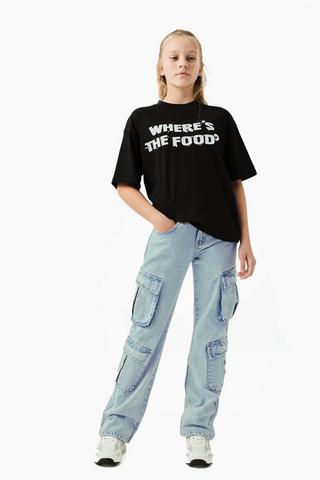 Straight Cargo Denim