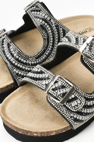 Double Diamante Strap Slider