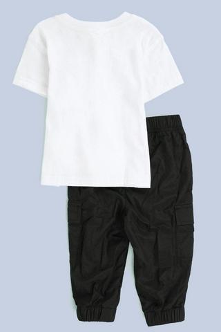 Graphic T-Shirt And Cargo Joggers
