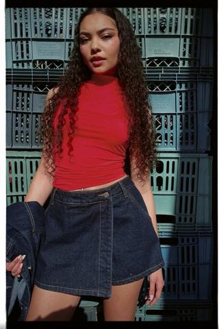 Denim Skort