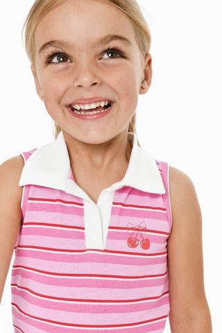 Stripe Sleeveless Golfer