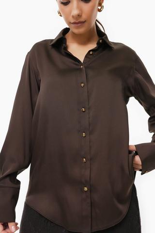 Slouchy Satin Shirt