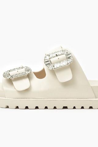 Double Gem Buckle Slider