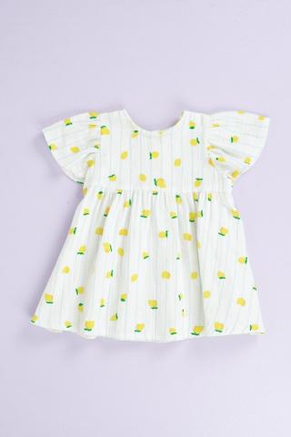 Lemon Fit And Flare Dress