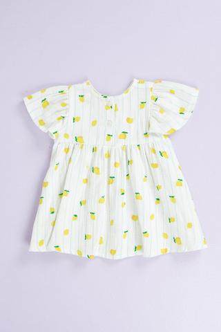 Lemon Fit And Flare Dress
