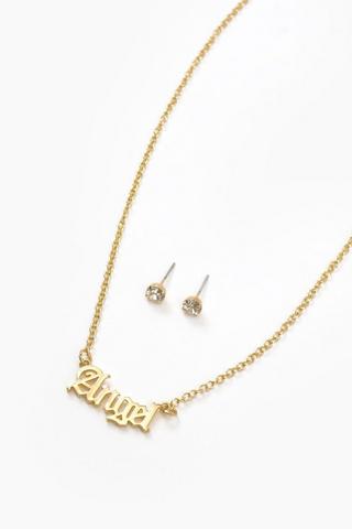 Earrings and Necklace Set