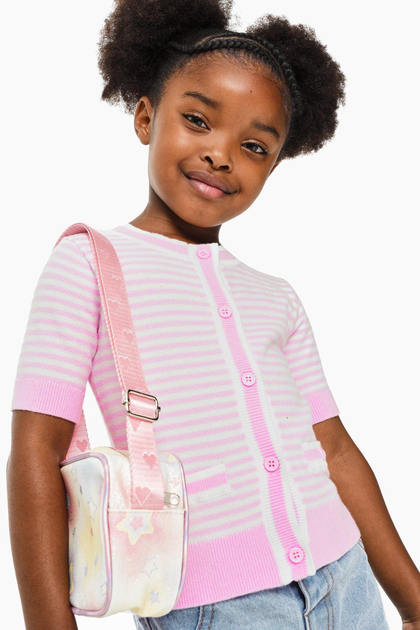 And The Why Stripe Knit Snap Button Front Casual Top main image 0