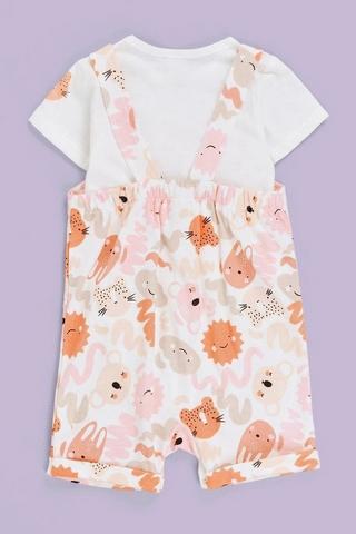 Dungaree And T-shirt Set