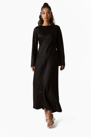 Satin Column Dress