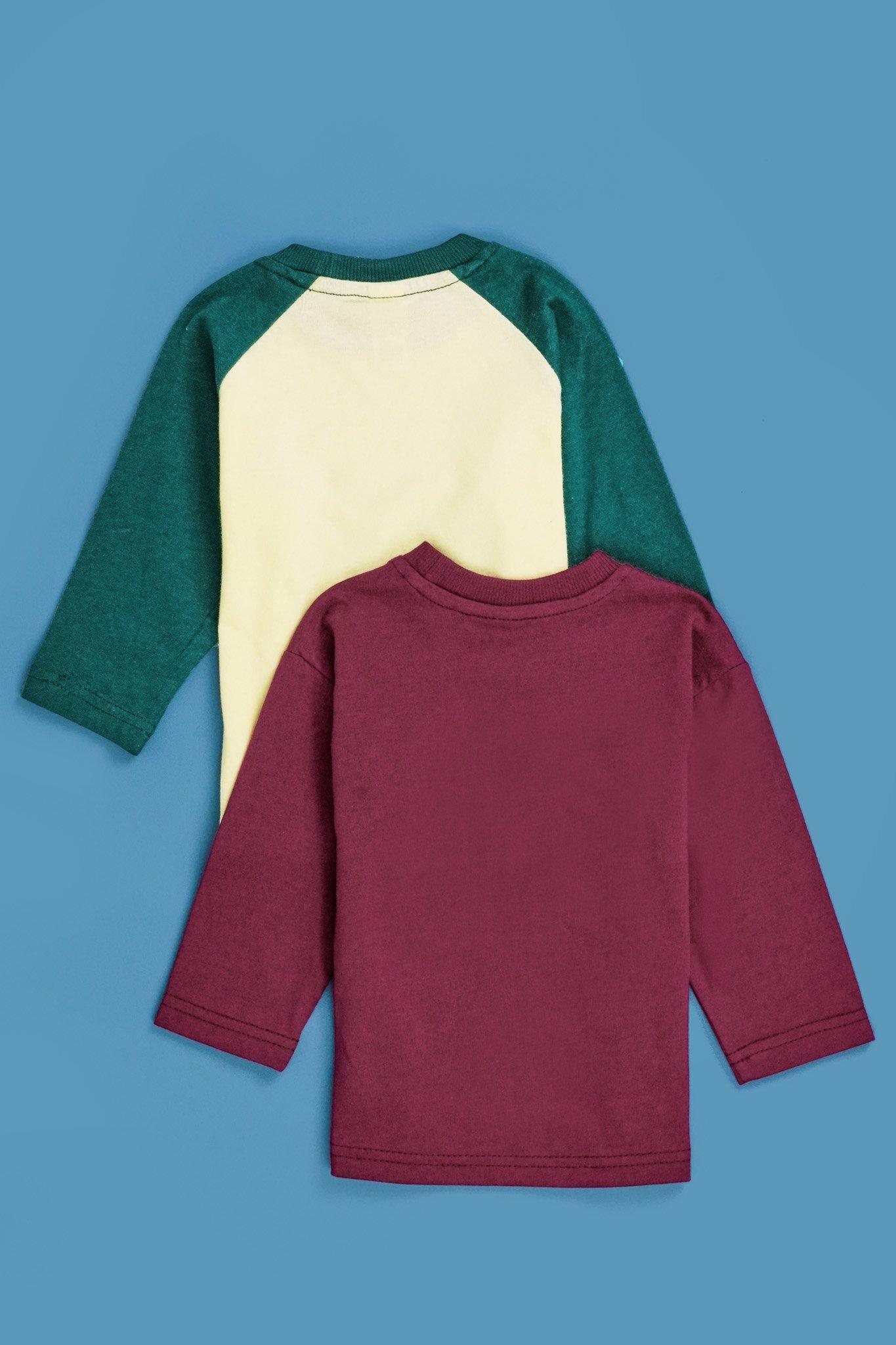 トップス Soor Ploom Raglan Mock Tee 2y 2 Pack T-Shirts