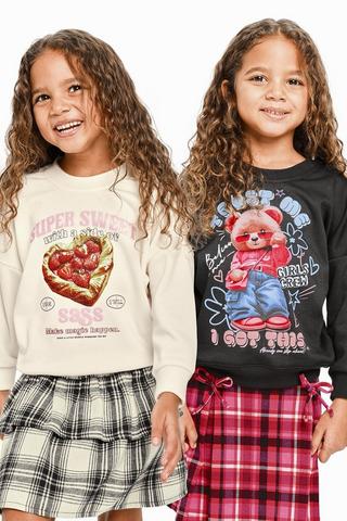 2 Pack Sweat Tops