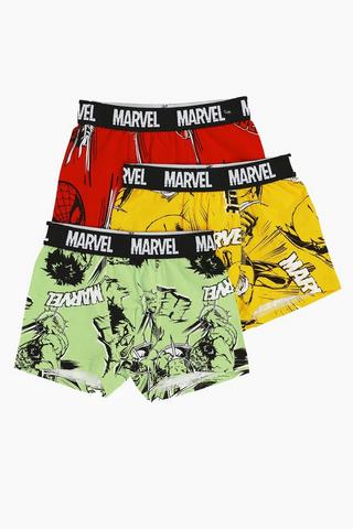 3 Pack Marvel Trunks