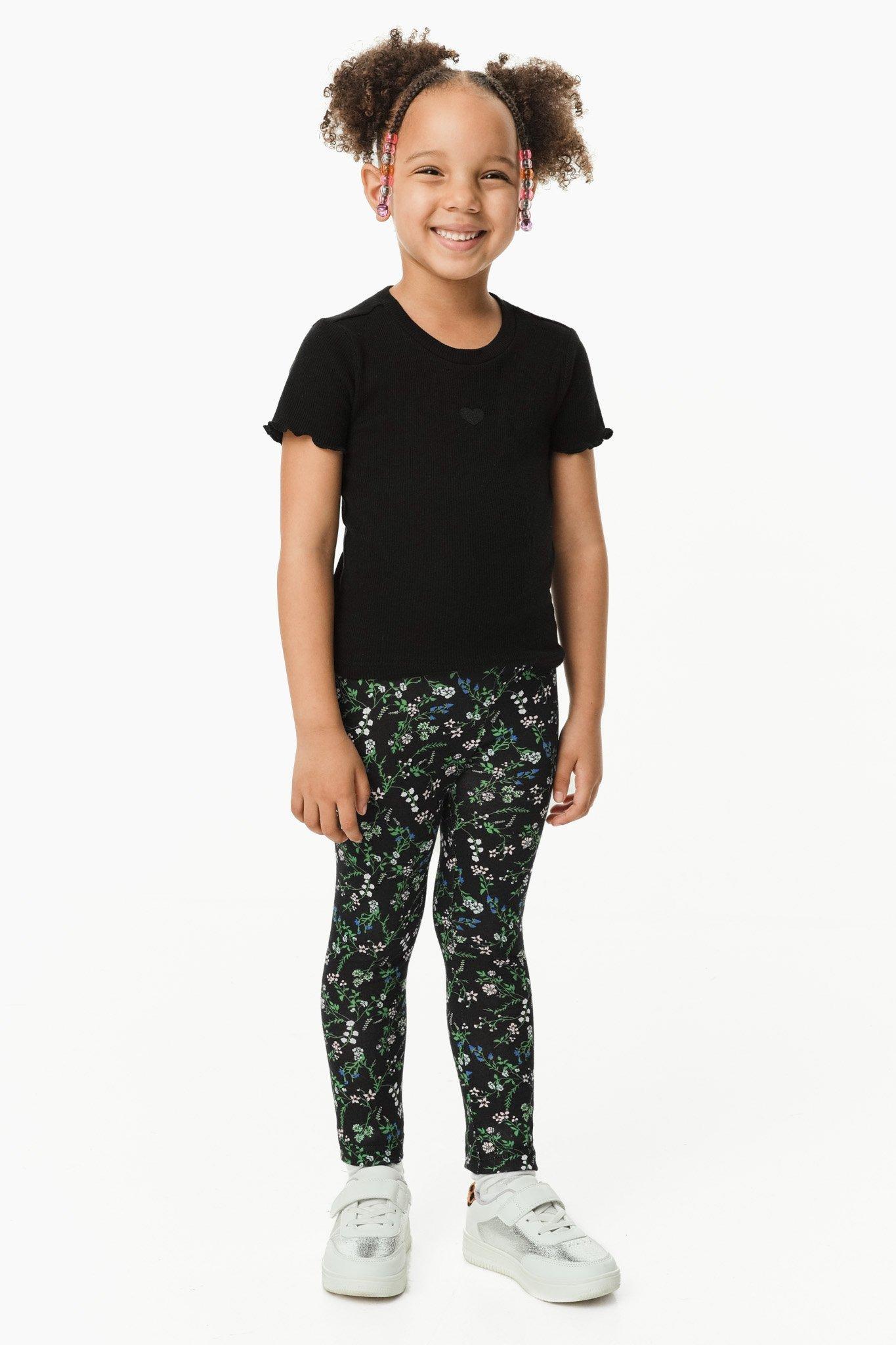 0401~Floral Chenille Leggings main image 0