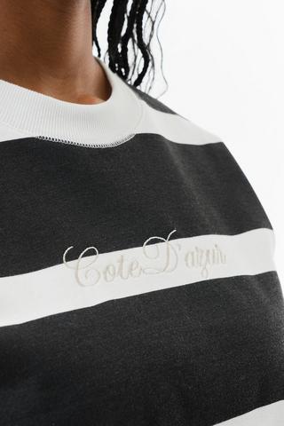 Stripe Sweat Top