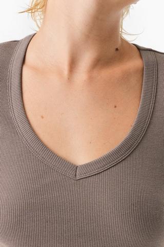 Ribbed Fitted Top