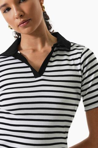 Stripe Johnny Collar Golfer