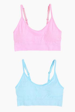 2 Pack Crop Bras
