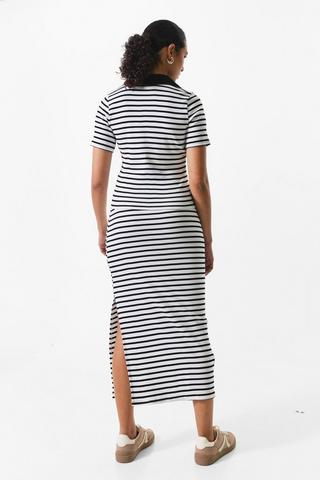 Stripe Column Skirt
