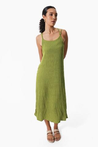 Textured A-Line Dress