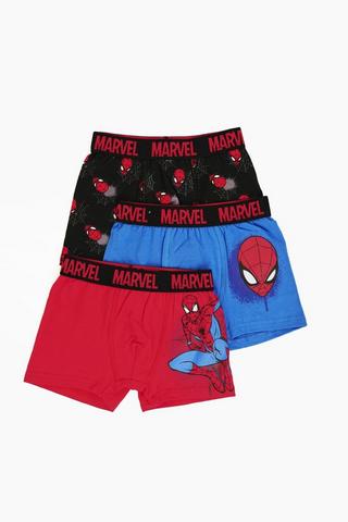 3 Pack Spiderman Trunks