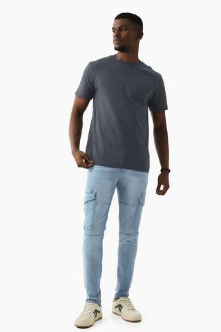 Skinny Cargo Denim