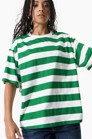 Stripe Oversized Boxy Top