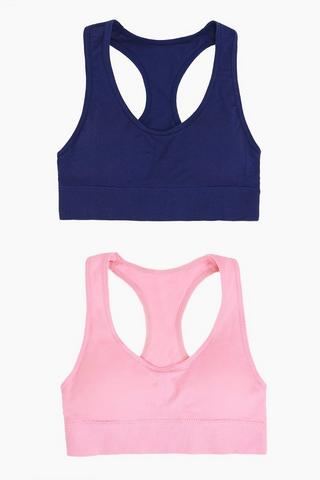2 Pack Crop Bras
