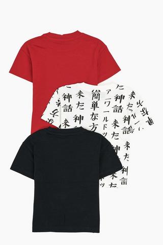 3 Pack Samurai T-Shirts