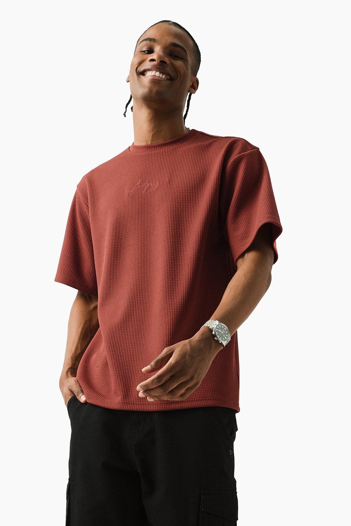Textured Cut-Out Detail Shirt