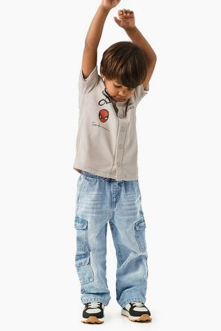 Straight Cargo Denim