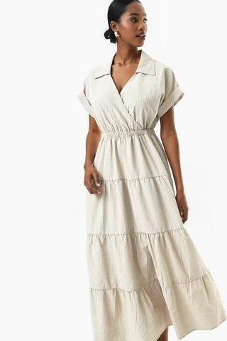 Stripe Trapeze Dress