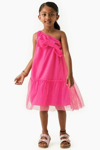 Bow Asymmetrical Dress