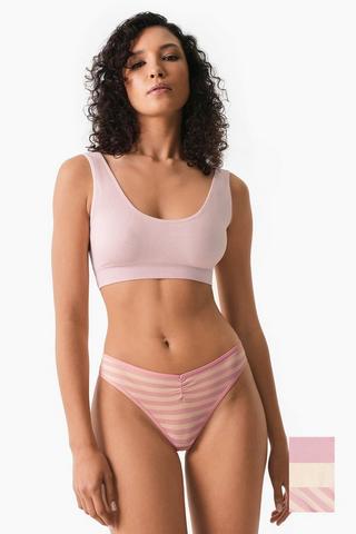 3 Pack Seamless Thongs