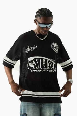 Oversized Knit T-Shirt