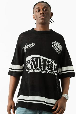 Oversized Knit T-Shirt