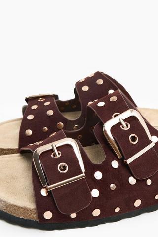 Stud Double Buckle Slides