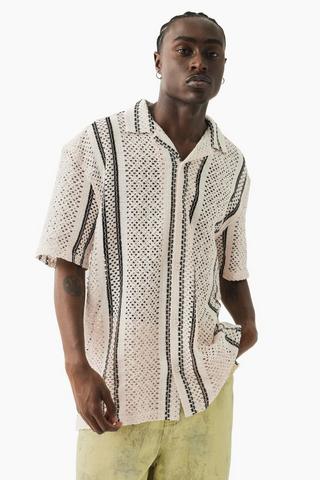 Textured Stripe Shirt