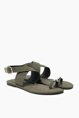 Hardware Strap Sandal